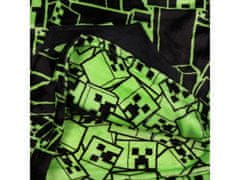 sarcia.eu Minecraft Čierno-zelená detská mikina/župan/deka s kapucňou, snuddie 104-116 cm