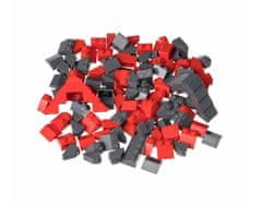 L-W Toys LW Toys Kreatívny set strešné prvky červená a tmavo šedá 120 ks