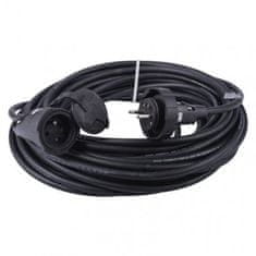 EMOS Vonkajší predlžovací kábel 20 m PM1011, 1 zásuvka, 230 V, čierny 1914090072