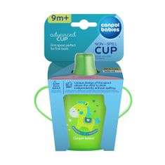 Canpol babies Nevylievací hrnček TOYS – zelený (250 ml)