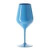 GOLD PLAST Nerozbitný plastový pohár na víno 470ml, modrý, limitovaná edícia