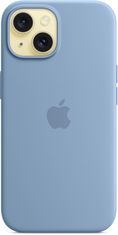 Apple Silikonový kryt s MagSafe pro iPhone 15, ledově modrá