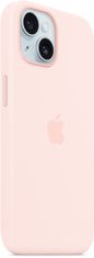 Apple Silikonový kryt s MagSafe pro iPhone 15, světle ružová