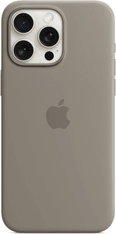 Apple Silikonový kryt s MagSafe pro iPhone 15 Pro Max, jílově šedá
