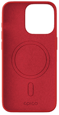 EPICO Mag+ silikónový kryt pre iPhone 15 s podporou MagSafe 81110102900001 - tmavo červený