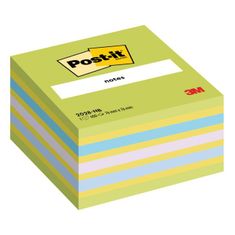 Post-It Bloček kocka 76x76 neónová zelená mix