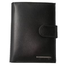 Bellugio Luxusná pánska kožená peňaženka Doknu, čierna