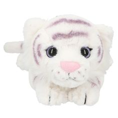 Top Model Plyšový tigrík , Bielo-fialový, 40 x 13 x 9 cm