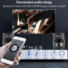 Spacetronic Bluetooth Hifi stereo zosilňovač AK35 2x50W