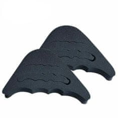Northix Ochrana prstov z mäkkého gumeného materiálu - čierna - 1 pár 