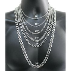 Northix Retiazkový náhrdelník - strieborný - 45 cm 