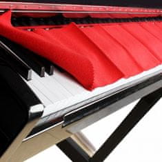 Northix Ochranný obal na klavír - červený 