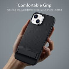 ESR Air Shield Boost Kickstand - iPhone 14 / iPhone 13 - priesvitná čierna