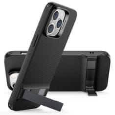 ESR Air Shield Boost Kickstand - iPhone 14 Pro - priesvitná čierna