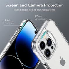 ESR Air Shield Boost Kickstand - iPhone 14 Pro Max - priesvitná čierna