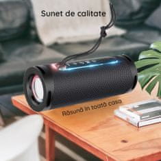 Hoco Wireless Speaker Dazzling pulse (HC9) - with Ambient Light, Bluetooth 5.1, 10W - Grey