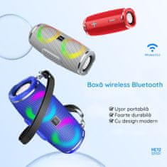 Hoco Bezdrôtový športový reproduktor (HC12) - Bluetooth 5.0, popruh cez rameno, 10 W - červený