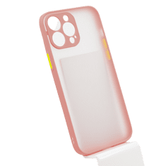 Bomba Kvalitný TPU obal matný pre iPhone - ružový