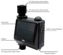Immax NEO SMART zavlažovací ventil so solárnym panelom + čidlo pôdnej vlhkosti, Zigbee, TUYA