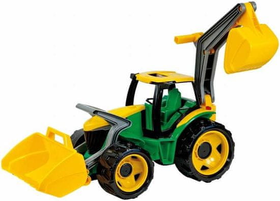 LENA Traktor s lyžicou a bagrom zeleno žltý