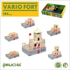 WALACHIA Drevená stavebnica Vario Fort 194 dielov
