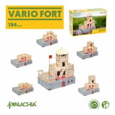 WALACHIA Drevená stavebnica Vario Fort 194 dielov