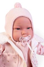 Antonio Juan 81383 Môj prvý REBORN ALEJANDRA - realistická bábika bábätko s mäkkým látkovým telom - 52 cm