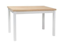 Bývaj s nami SK BONO jedálenský stôl 100x60 cm, dub Lancelot /biely matný