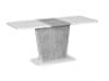 LASKALA, rozkladací jedálenský stôl, biela matná, šedá