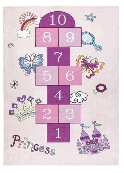 Dywany Łuszczów Detský kusový koberec Bambino 2285 Hopscotch pink