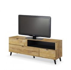 Halmar TV stolík NEST 160 cm dub lefkas / čierna