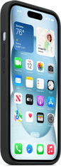 Apple Silikonový kryt s MagSafe pro iPhone 15, čierna