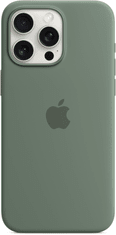 Apple Silikonový kryt s MagSafe pro iPhone 15 Pro Max, cypřišově zelená