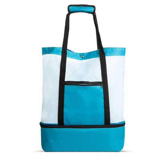 Family Collection Plážová taška s termo priehradkou - modrá