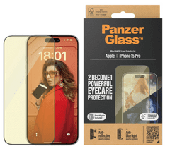 PanzerGlass EyeCare Apple iPhone 15 Pro 2814 (anti-blue/anti-reflex)