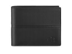 ZAGATTO Čierna pánska kožená peňaženka horizontálna, Zagatto 