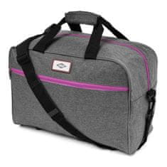 Rogal Sivo-ružová príručná taška do lietadla "Ticket" - veľ. S
