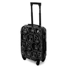 Rogal Čierna sada 3 škrupinových cestovných kufrov "Mystery" - veľ. M, L, XL