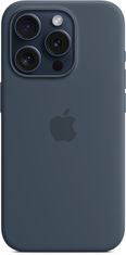 Apple Silikonový kryt s MagSafe pro iPhone 15 Pro, bouřkově modrá