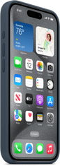 Apple Silikonový kryt s MagSafe pro iPhone 15 Pro, bouřkově modrá