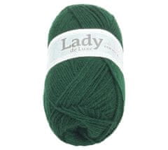 Priadza LADY de Luxe - 100g / 238 m - tmavá zelená