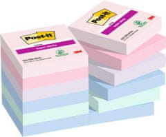 3M Samolepiaci bloček "Super Sticky Soulful", mix pastelových farieb, 48 x 48 mm, 12x 90 listov, 7100290159
