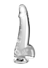 Pipedream Pipedream King Cock Clear 7,5" Cock with Balls transparent dildo