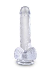 Pipedream Pipedream King Cock Clear 6" Cock with Balls dildo