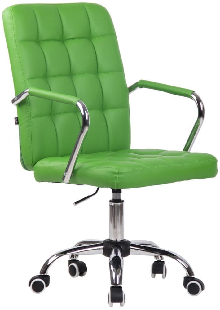 BHM Germany Kancelárska stolička Terni, syntetická koža, zelená