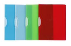 VIQUEL Dosky s klipom "Propyglass V-Clip", mix farieb, PP, A4, 110583-08