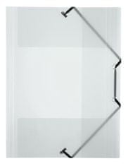 VIQUEL Dosky s gumičkou "Propyglass", transparentné, PP, 15 mm, A4, 113340-08
