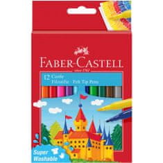 Faber-Castell Popisovače Fibre-Tip Castle 12 farebné