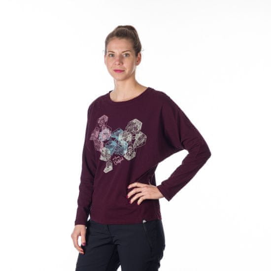 Northfinder Dámske loosefitové tričko s potlačou a vysokým podielom bavlny BEVERLY