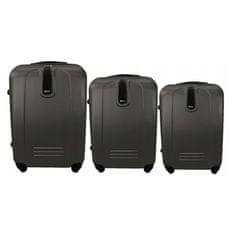 Rogal Čierny set 3 ľahkých plastových kufrov "Superlight" - veľ. M, L, XL